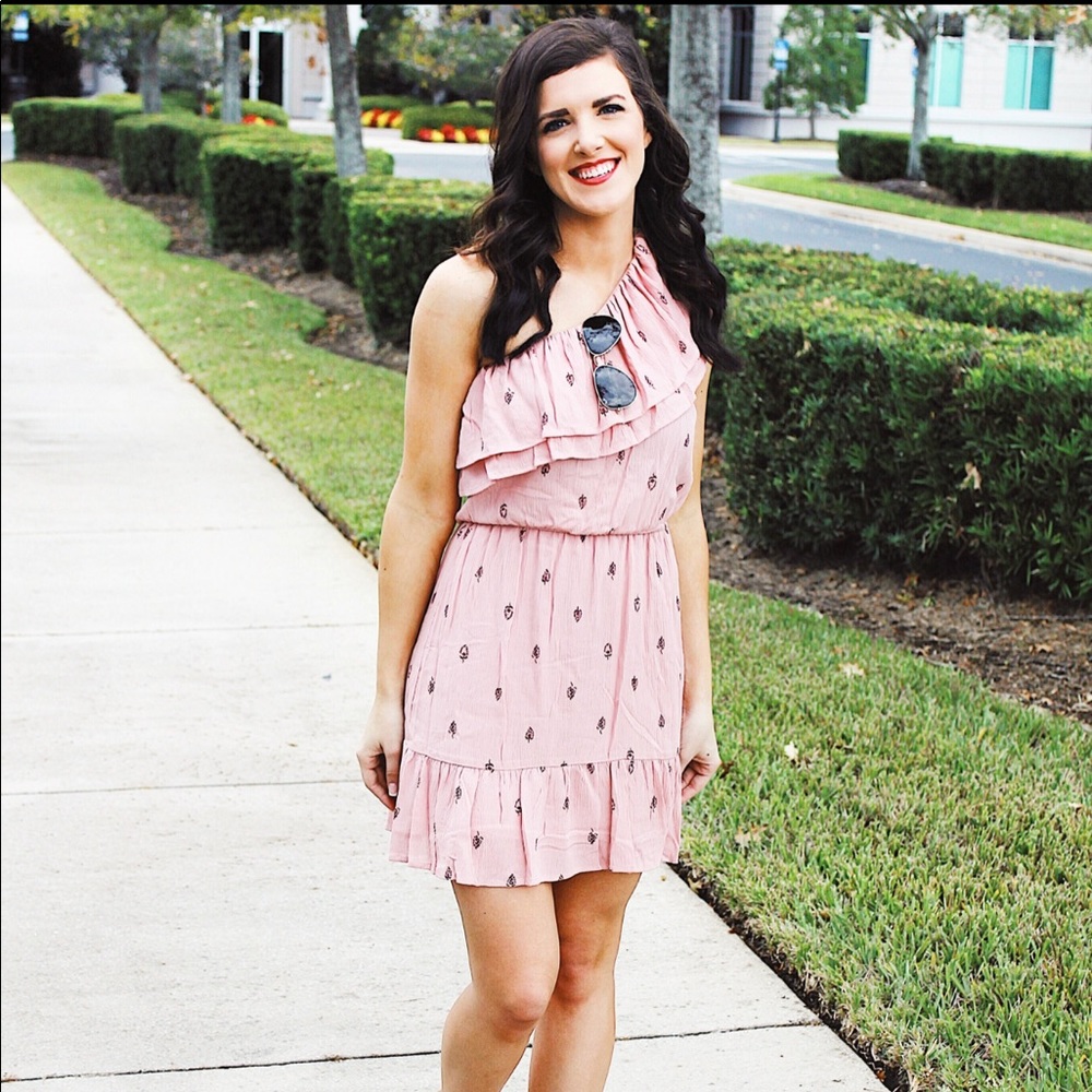 One shoulder dress- target size x-small “like new”